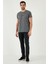 Pamuklu Slim Fit Bisiklet Yaka T Shirt Erkek T Shirt 541WIND 2