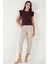 Pamuklu Kolları Fırfırlı Slim Fit Bisiklet Yaka T Shirt Bayan T Shirt 5864500 3