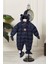 Unisex Kapüşonlu Fermuarlı Bebek Astronot Tulum 51330 1