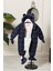 Unisex Kapüşonlu Fermuarlı Bebek Astronot Tulum 51330 3