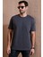 Pamuklu Relaxed Fit Sıfır Yaka T Shirt Erkek T Shirt 5905446 1