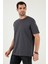 Pamuklu Relaxed Fit Sıfır Yaka T Shirt Erkek T Shirt 5905446 3
