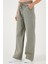 Relaxed Fit Yüksek Bel Bol Paça Pantolon Bayan Pantolon 668YP5040 5