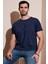 Pamuklu Slim Fit Bisiklet Yaka T Shirt Erkek T Shirt 541FOLLOW 1