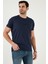 Pamuklu Slim Fit Bisiklet Yaka T Shirt Erkek T Shirt 541FOLLOW 3