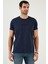 Pamuklu Slim Fit Bisiklet Yaka T Shirt Erkek T Shirt 541FOLLOW 4