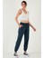 Regular Fit Yüksek Bel Lastikli Paça Jogger Spor Pantolon Bayan Pantolon 668YP5039 5