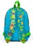 Minik Yuva Sırt Çantası Mavi Yeşil Dinozor Desenli Iki Bölmeli 23570 3