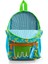Minik Yuva Sırt Çantası Mavi Yeşil Dinozor Desenli Iki Bölmeli 23570 4