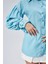 Oversize Büzgü Detaylı Saten Bluz Gömlek 7