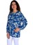Kadın Yaprak Desen Baskılı Viscon Bluz BGL-ST04288 2