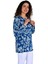 Kadın Yaprak Desen Baskılı Viscon Bluz BGL-ST04288 3