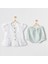 Kız Bebek Zıbın Set 2'li Side Snap Set Love Family AC25509 1