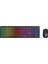 KM-319BT Siyah 2.4g+Bt1+Bt2 Çoklu Cihaz Bağlantılı Q Set Kablosuz Klavye + Mouse 1
