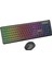 KM-319BT Siyah 2.4g+Bt1+Bt2 Çoklu Cihaz Bağlantılı Q Set Kablosuz Klavye + Mouse 2