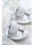 HXF-06551 Thelma Silver Beyaz 6'lı Kahve Fincan Takımı 3