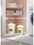 2\'li Set Çamaşır Kovası Metal Bulaşık Kovası Ölçekli Deterjan Kutusu Paslanmaz Beyaz Galvaniz 2