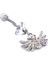 316L Çelik Zirkon Taşlı Kuş Piercing PRC-124 5