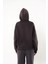Kadın Oversize Kapüşonlu Sweatshirt Yüksek Rubber Baskı Rahat ve Şık Tasarım 4
