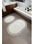 Modern Dekoratif Simirna Peluş Oval Ponpon Saçaklı Klozet Takımı 50X80 - 50X40 1