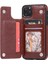 Kart Tutucu Kart Yuvaları Toka ile IPhone 11 Pro Pu Deri Için Cüzdan Kılıf (Yurt Dışından) 2