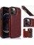 Kart Tutucu Kartı ile IPhone 12 Pro Çift Manyetik Toka Için Cüzdan Kılıf (Yurt Dışından) 5