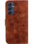 Samsung Galaxy M35 Kickstand Manyetik Kabartmalı Zambak Cüzdan Için Flip Case (Yurt Dışından) 5