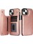 Kart Tutucu Çift Manyetik ile IPhone 15 Için Cüzdan Kılıf Pu Deri (Yurt Dışından) 1
