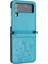 Samsung Galaxy Z Flip4 Için Filp Durumda Kart Tutucu Kickstand Bilek Kayışı Pu (Yurt Dışından) 4