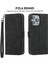 IPhone 14 Için Flip Case Pro Max Manyetik Kapatma Kart Yuvaları Bileklik (Yurt Dışından) 2