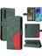 Samsung Galaxy M55 Dikiş Renk Flip Folio Kitap Için Flip Case Kart ile (Yurt Dışından) 1