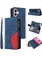 IPhone 16 Için Dokuz Kart Yuvaları Kart Yuvası ile Iki Renkli Dikiş (Yurt Dışından) 1