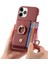 IPhone 11 Için Kılıf Pro Premium Dokulu Deri Kart Yuvaları Halka Standı (Yurt Dışından) 5