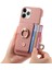 IPhone 11 Için Kılıf Pro Premium Dokulu Deri Kart Yuvaları Halka Standı (Yurt Dışından) 5