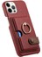 IPhone 12 Için Kılıf Pro Premium Dokulu Deri Kart Yuvaları Halka Standı (Yurt Dışından) 4