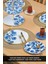 Blue Rose Altın Yaldızlı 6 Kişilik 28 Parça Pasta Çay Servis Takımı 1
