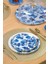 Blue Rose Altın Yaldızlı 6 Kişilik 28 Parça Pasta Çay Servis Takımı 2