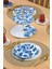 Blue Rose Altın Yaldızlı 6 Kişilik 28 Parça Pasta Çay Servis Takımı 3