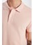 Erkek Slim Fit Dar Kesim Pamuk Somon Polo Yaka Tişört 3