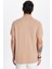 Erkek Slim Fit Dar Kesim %100 Pamuk Vizon Polo Yaka Tişört 5