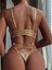Hotflirt Zincirli Dantel Detaylı Büstiyer Takımı 8411 - Altın - S 2