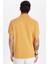 Erkek Slim Fit Dar Kesim Pamuklu Sarı Renk Polo Yaka Tişört 5