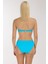 3404 Turkuaz Straplez Bikini Takımı 4