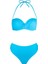 3404 Turkuaz Straplez Bikini Takımı 5