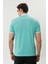 Erkek Fermuarlı Yakalı Mint Yeşil Tshirt 2