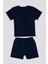 Stripe Lacivert Bebek T-shirt Takım 5