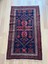 76 x 130 cm Mavi Canlı Renkli Çiçek Desenli Küçük Boy El Dokuma Kilim 1