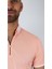 Erkek Fermuarlı Pembe Yakalı Tshirt 2