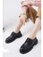 Flare Kalın Taban Bağcıklı Günlük Casual Makosen Kadın Loafer Ayakkabı 6