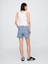Kadın Mavi Ultrasoft Mid Rise 5'' Denim Şort 5